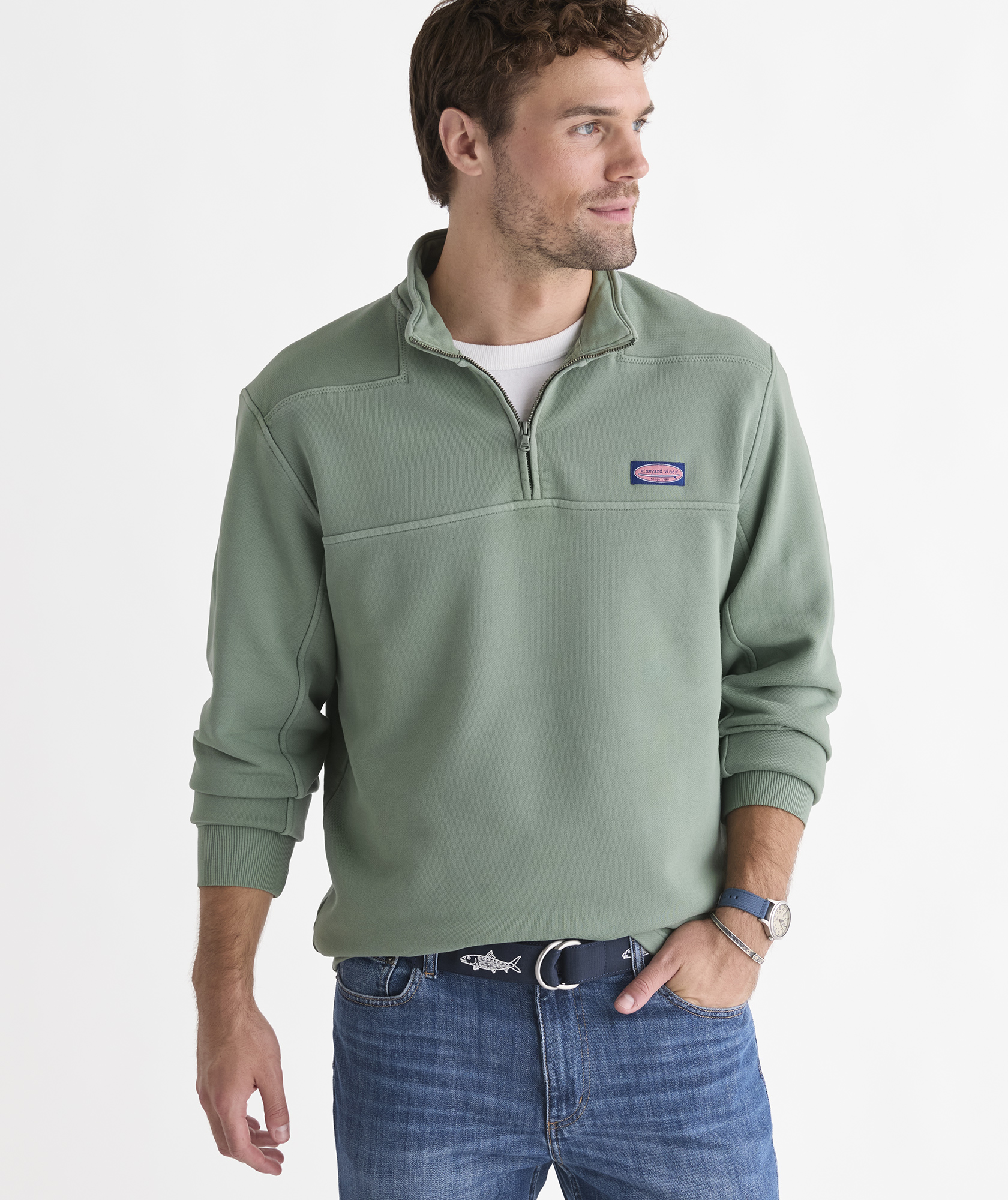 Mens surf terry Quarter Zips